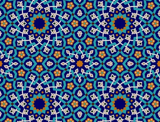 وکتور طرح کاشی کاری سنتی