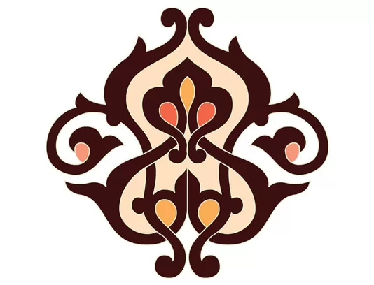 وکتور نشان اسلیمی ساده