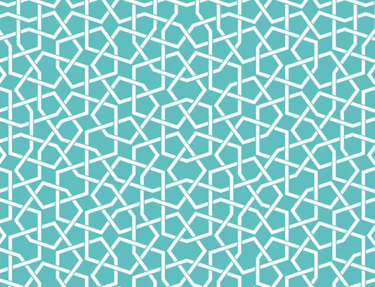 وکتور پترن کاشی هندسی آبی