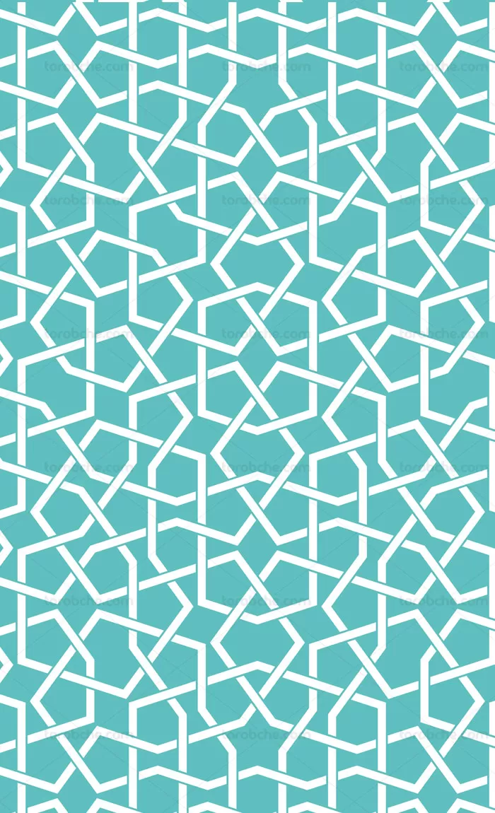 وکتور پترن کاشی هندسی آبی رایگان