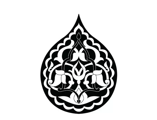 وکتور نشان اسلیمی مشکی