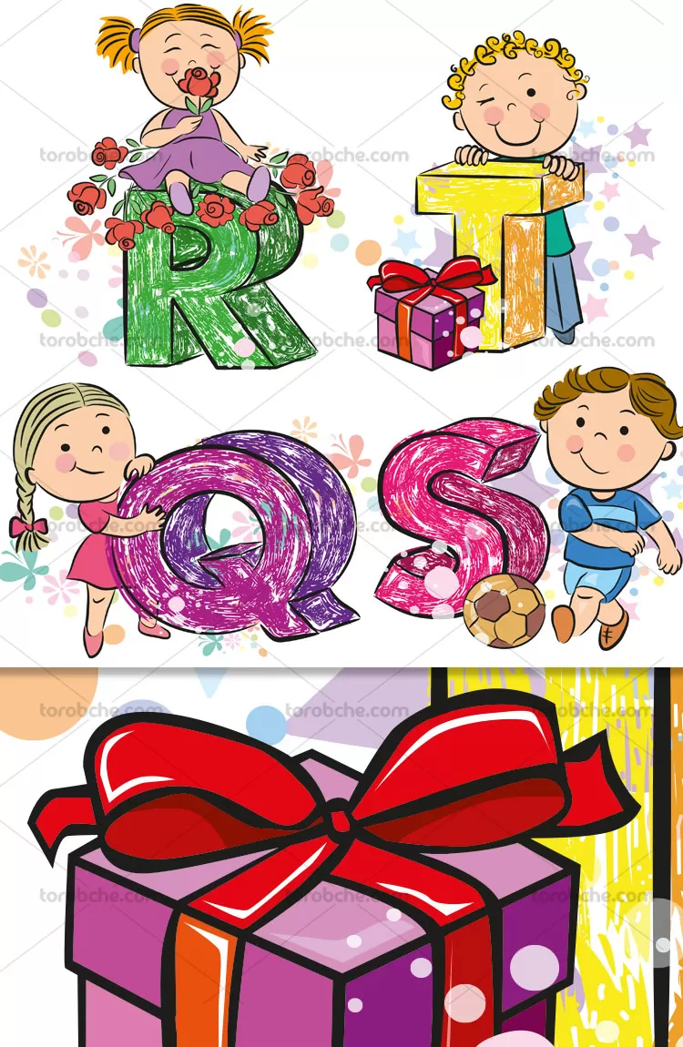 آموزش حروف انگلیسی کودکان S تا Q