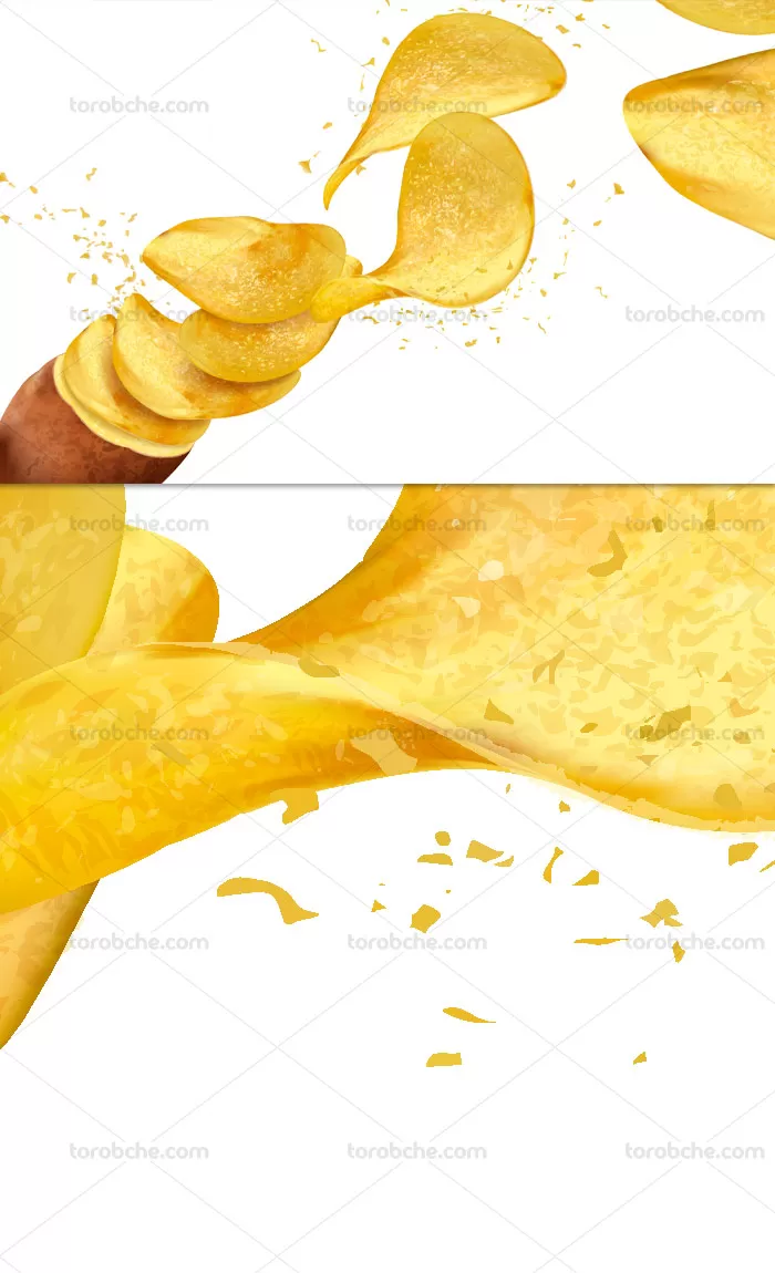 وکتور تبلیغات چیبس با کیفیت