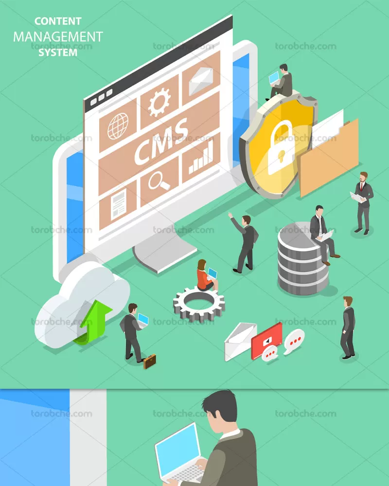 وکتور سیستم مدیریت محتوا