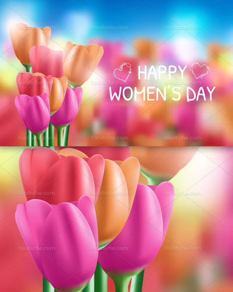 وکتور روز زن مبارک