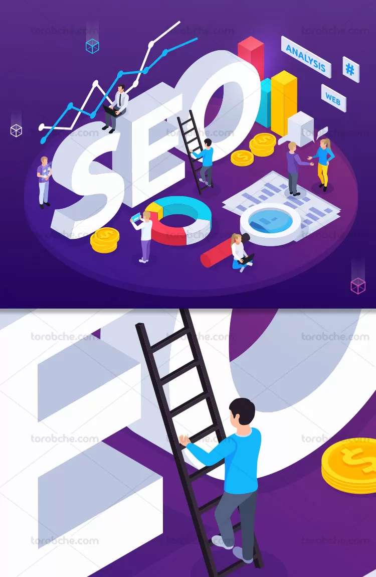 وکتور سئو مارکتینگ با کیفیت