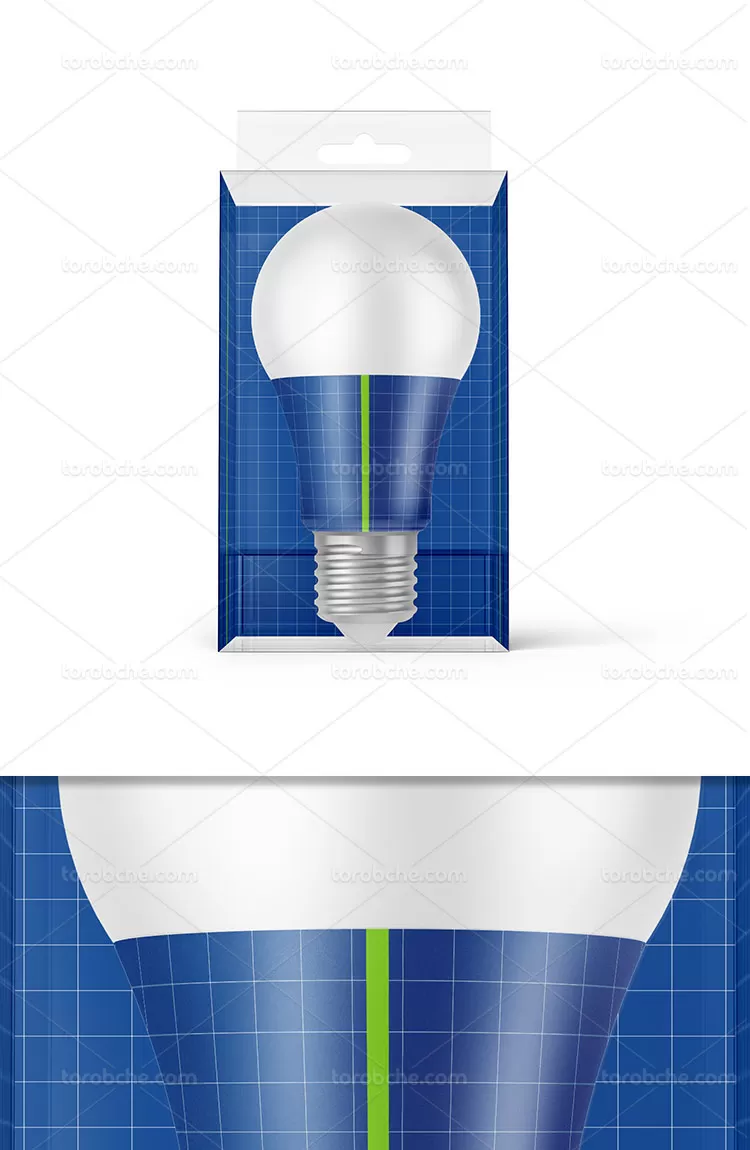 موکاپ لامپ LED با کیفیت | گرافیک با طعم تربچه