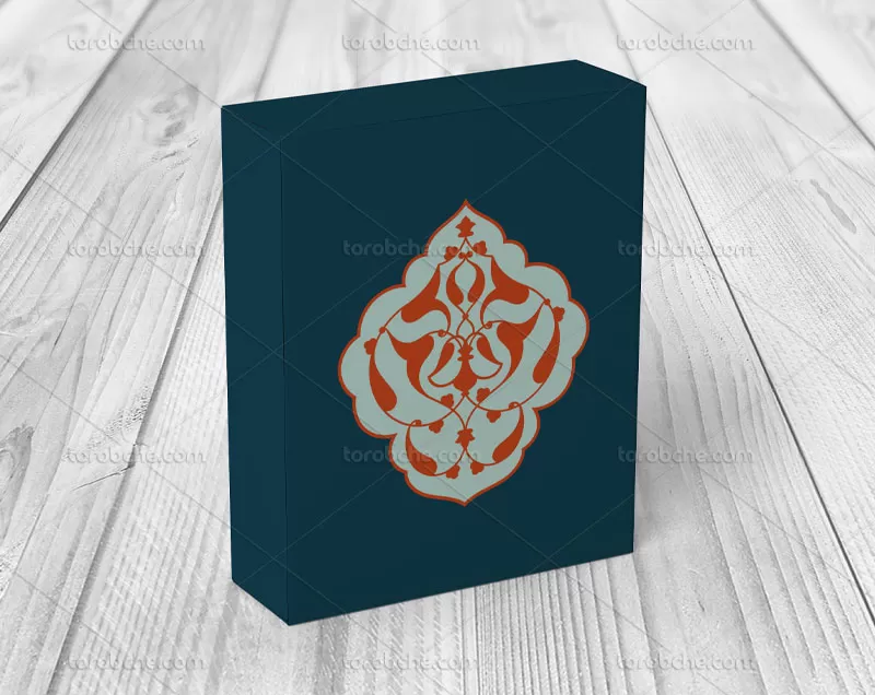 وکتور اسلیمی طرح نشان مشکی