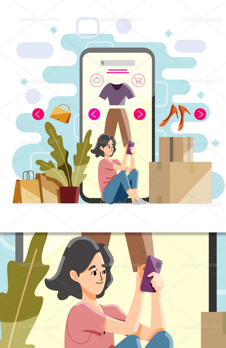 وکتور خرید آنلاین با کیفیت