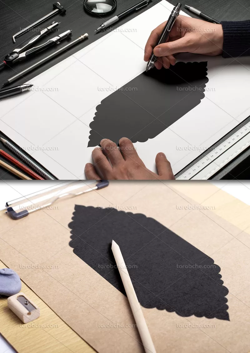 کادر تذهیب مشکی خاص