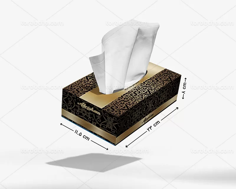 طرح جعبه دستمال کاغذی