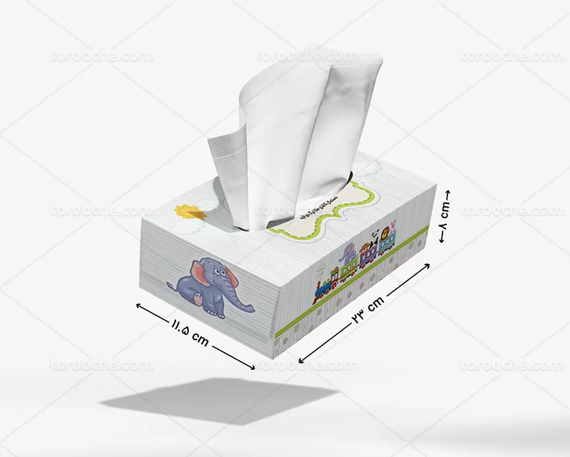 جعبه دستمال کاغذی تم کودک