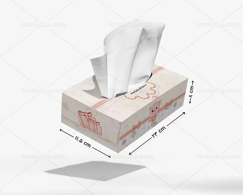 جعبه دستمال کاغذی طرح کودک