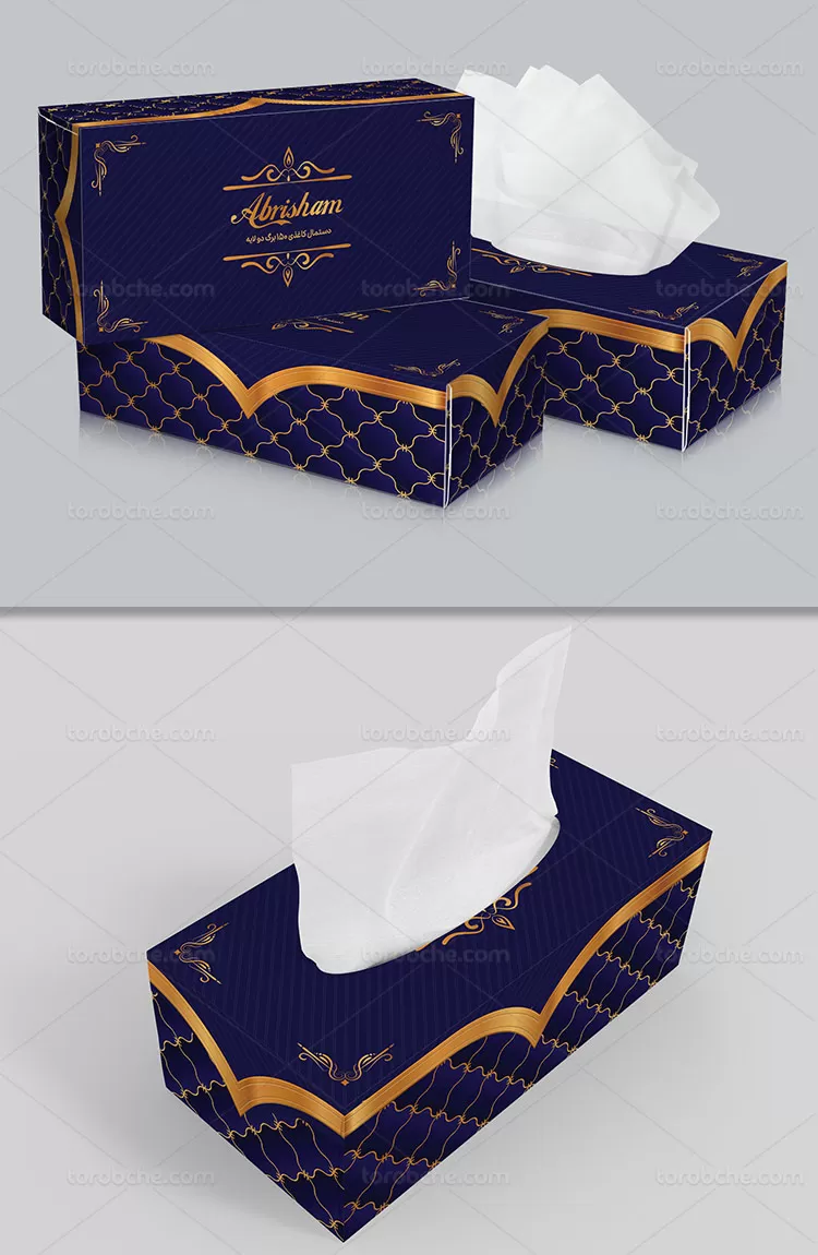 جعبه دستمال کاغذی لوکس