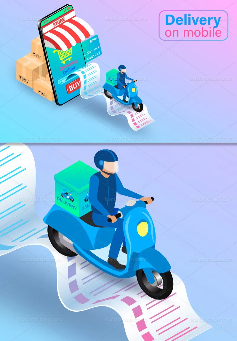 وکتور سرویس دلیوری