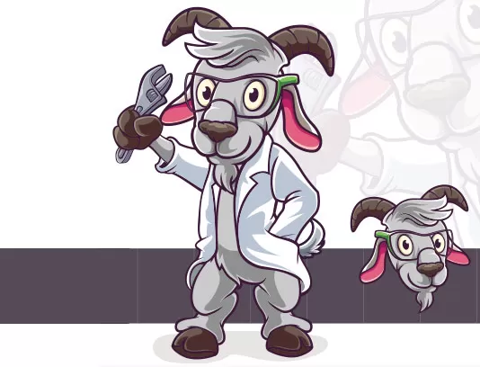 وکتور لوگو بزغاله با کیفیت