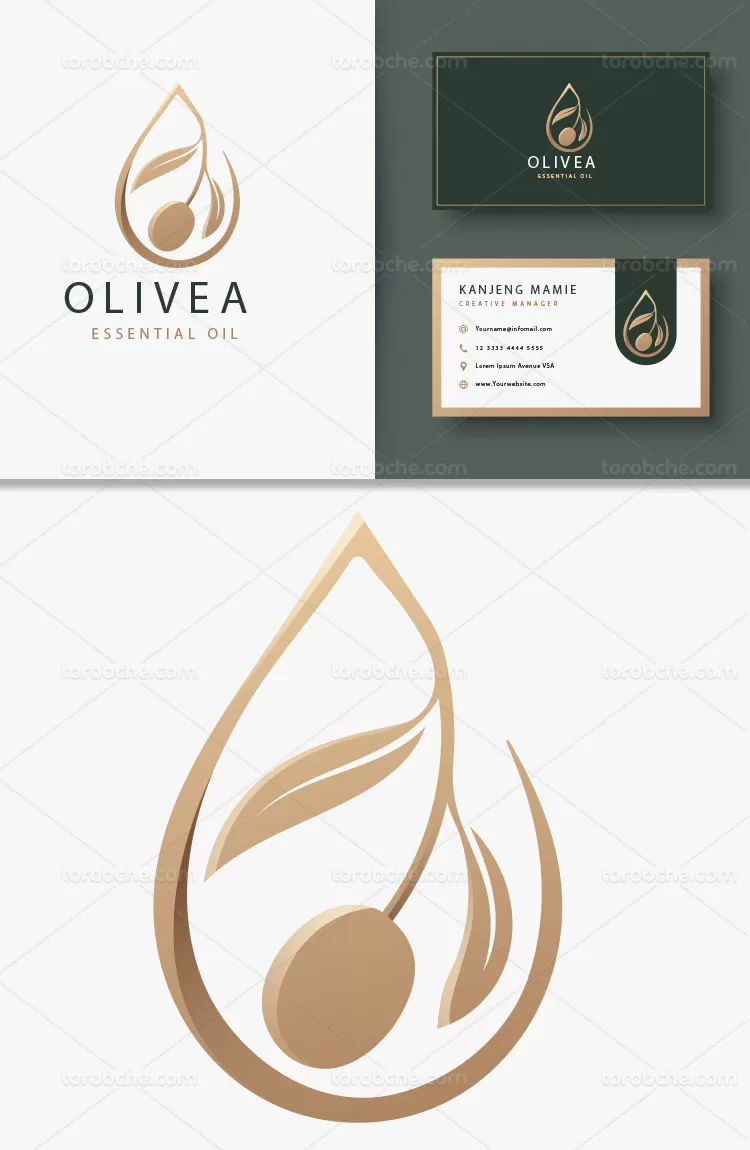 وکتور لوگوی روغن زیتون
