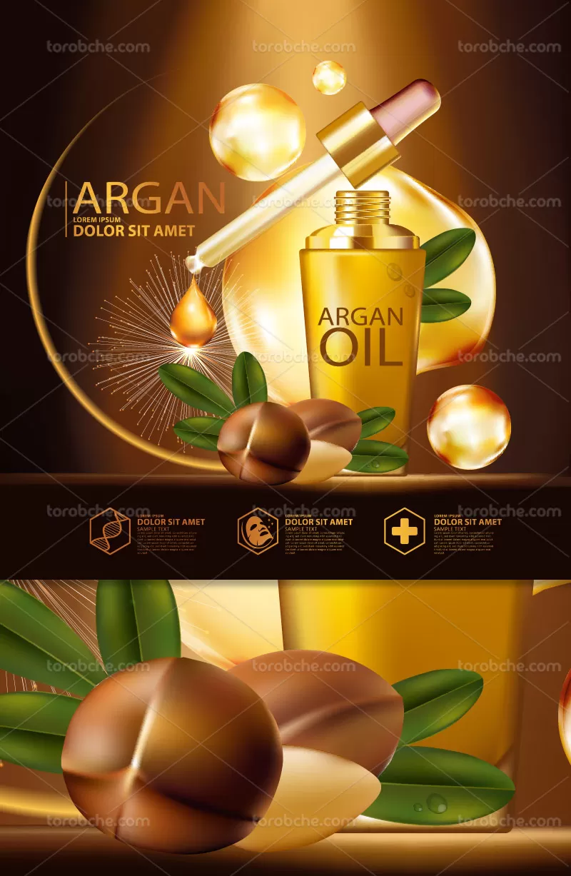 وکتور روغن آرگان تبلیغاتی