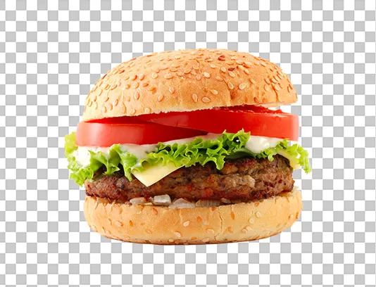 عکس PNG دوربری همبرگر