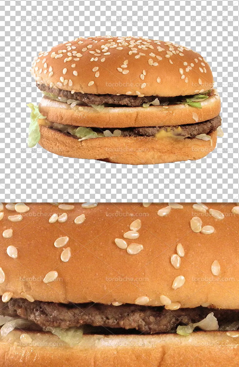 عکس png ساندویچ همبرگر