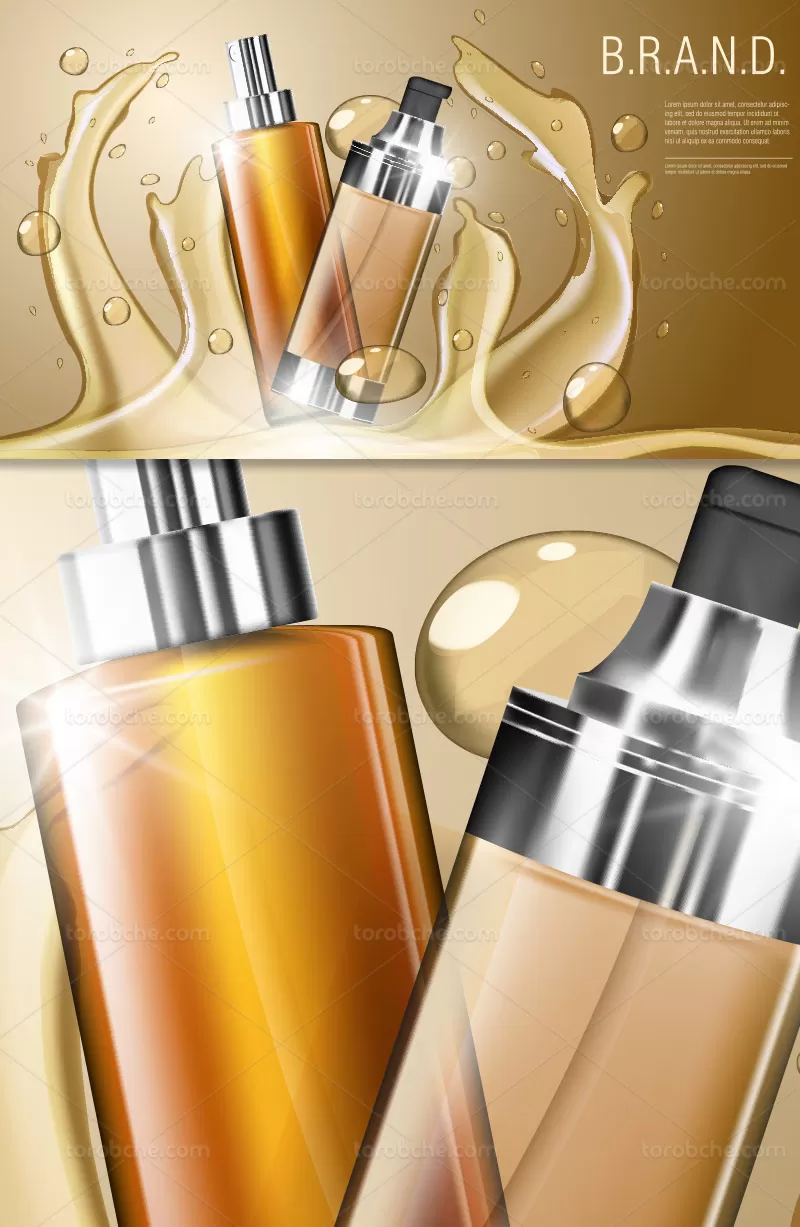 وکتور تبلیغ عطر و ادکلن