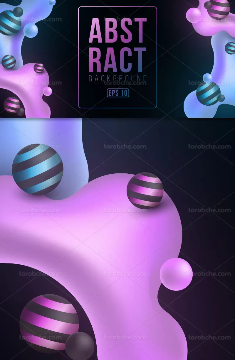 وکتور بکگراند انتزاعی آبی بنفش
