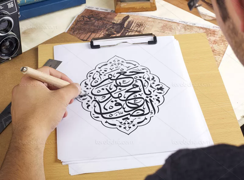 لایه باز کتیبه امام جعفر صادق(ع)