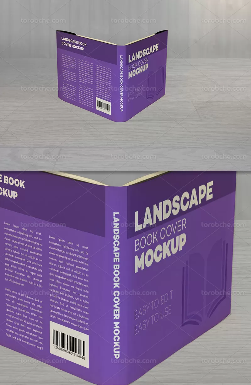 موکاپ کتاب لایه باز