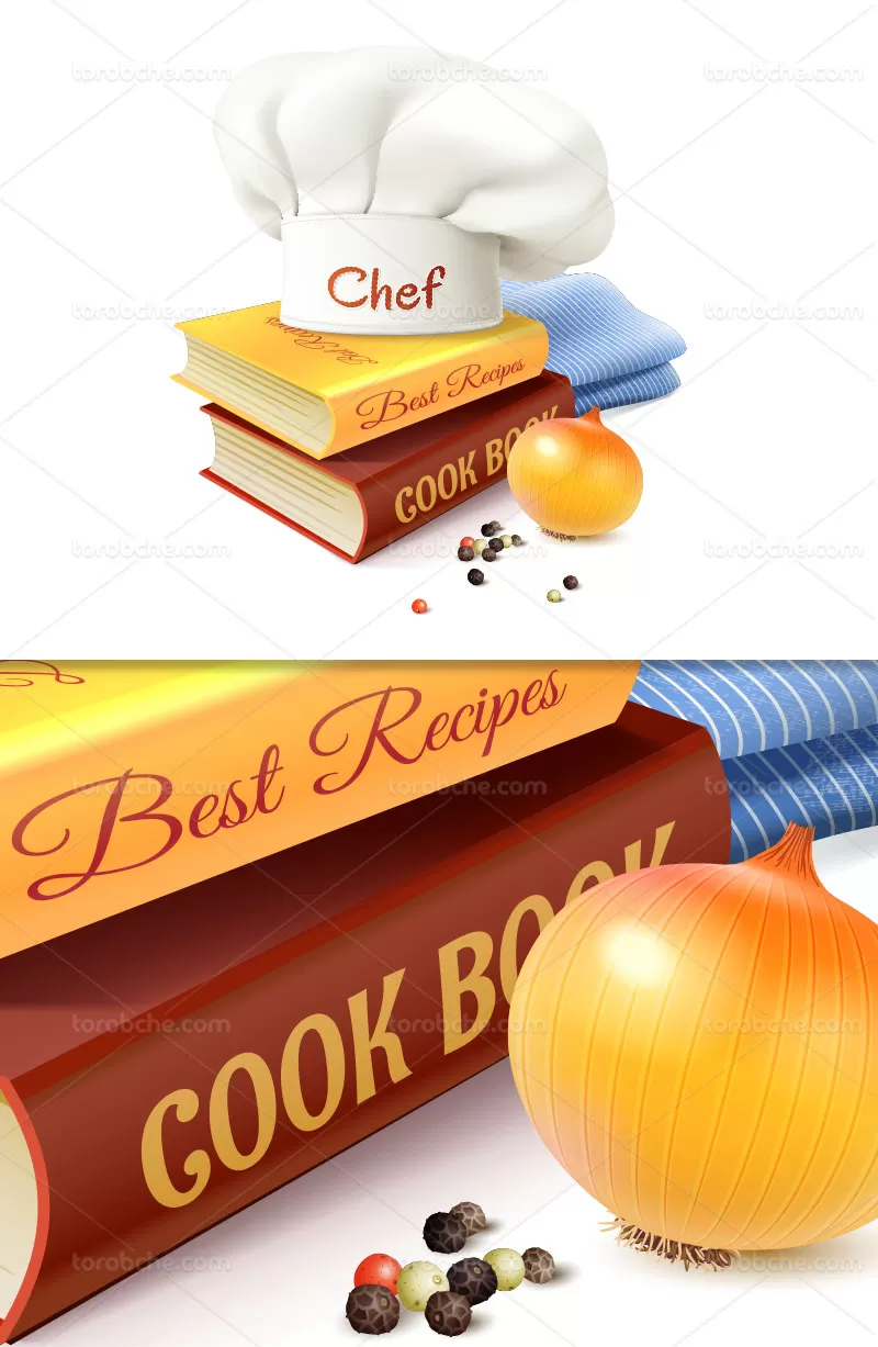وکتور کتاب آشپزی