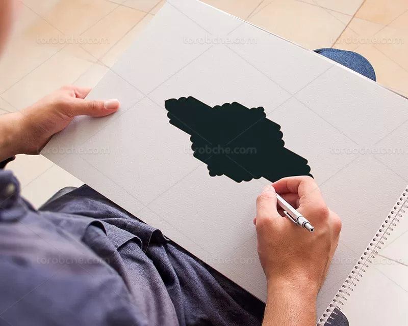 کادر اسلیمی کتیبه دار