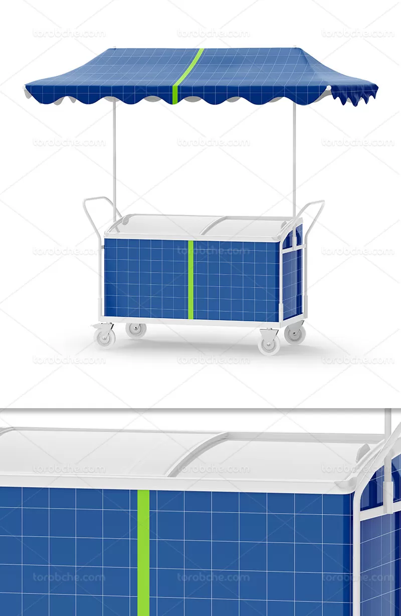 موکاپ یخچال بستنی