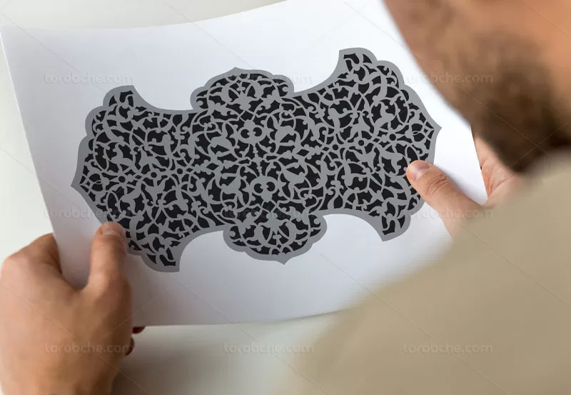 وکتور طرح کتیبه اسلیمی