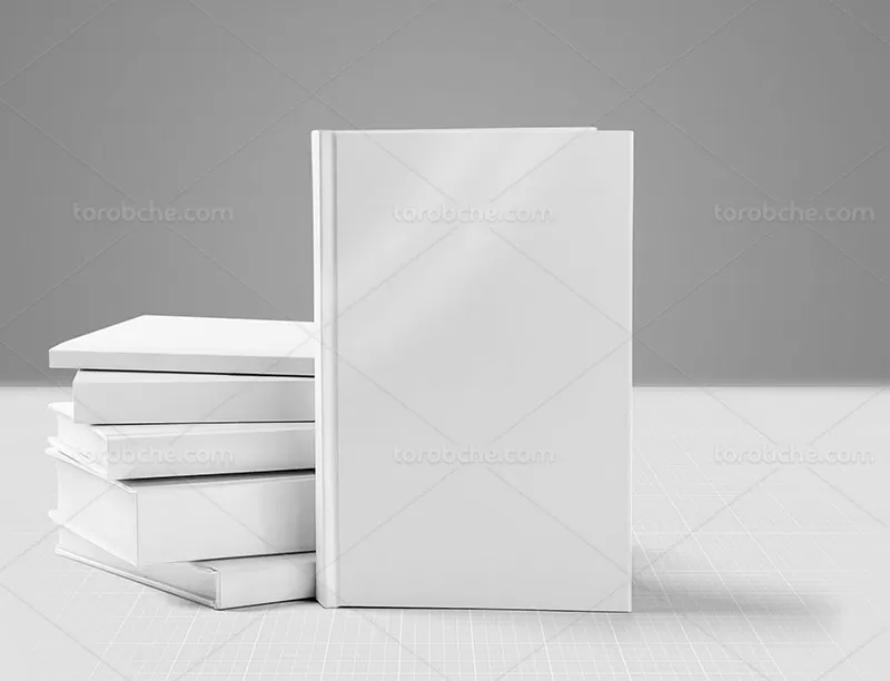 موکاپ کتاب از زاویه رو به رو