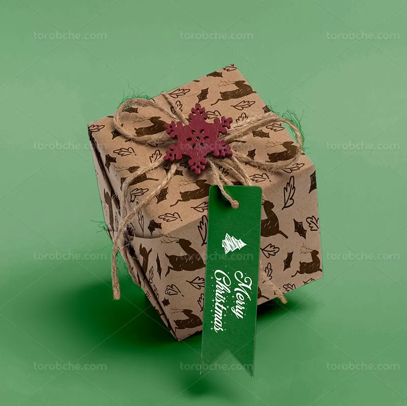 موکاپ بسته بندی جعبه کادو رایگان