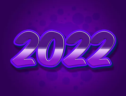 موکاپ افکت متن سه بعدی بنفش