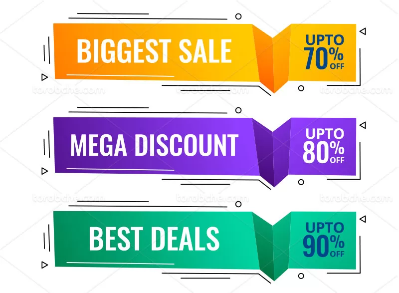 وکتور باکس متنی رنگی با کیفیت