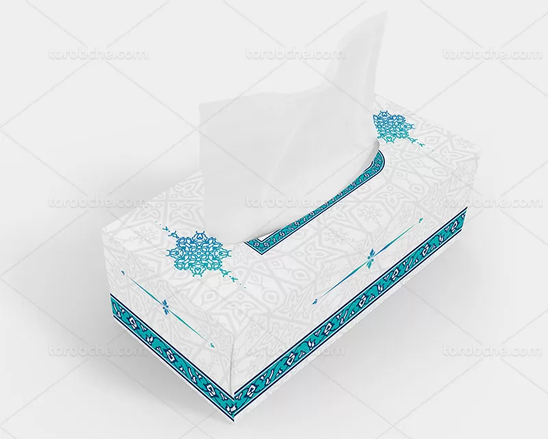 جعبه دستمال کاغذی طرح سنتی