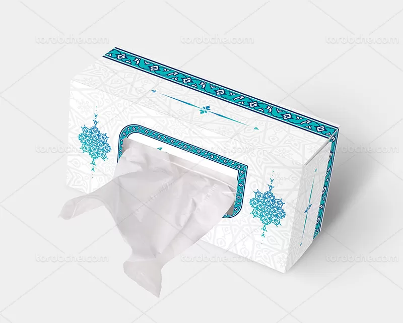 جعبه دستمال کاغذی طرح سنتی