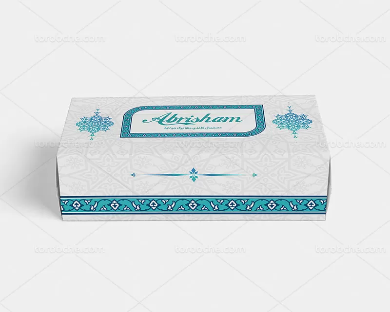 جعبه دستمال کاغذی طرح سنتی