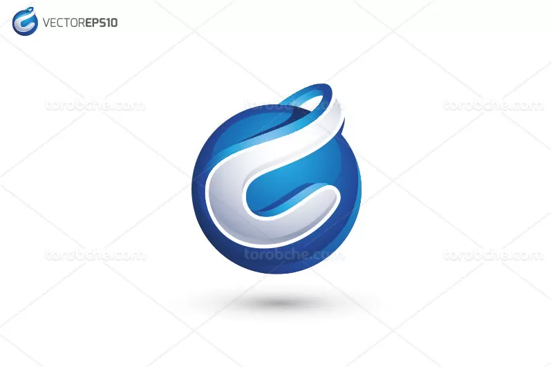 وکتور لوگوی حرف C خلاقانه