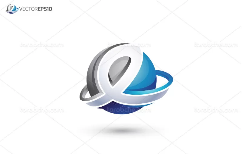 وکتور لوگوی حرف E خلاقانه
