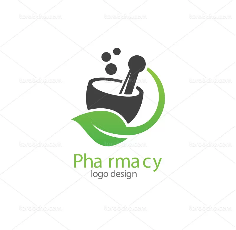 وکتور لوگوی طب سنتی سبز