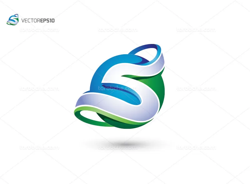 وکتور لوگوی حرف S خلاقانه