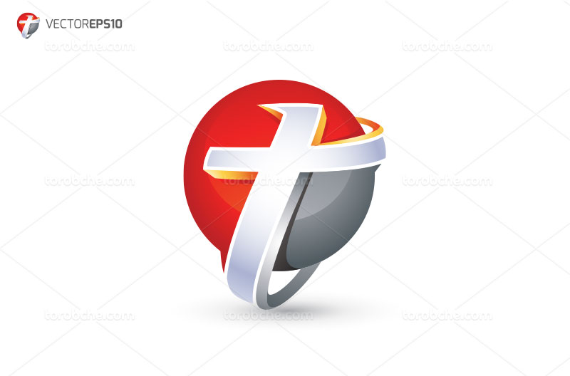 وکتور لوگوی حرف T - گرافیک با طعم تربچه