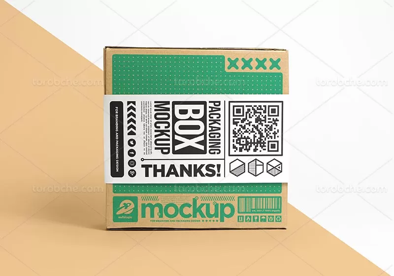موکاپ جعبه مربع