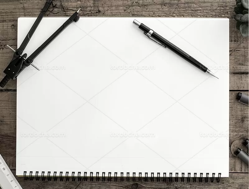 موکاپ لایه باز دفترچه