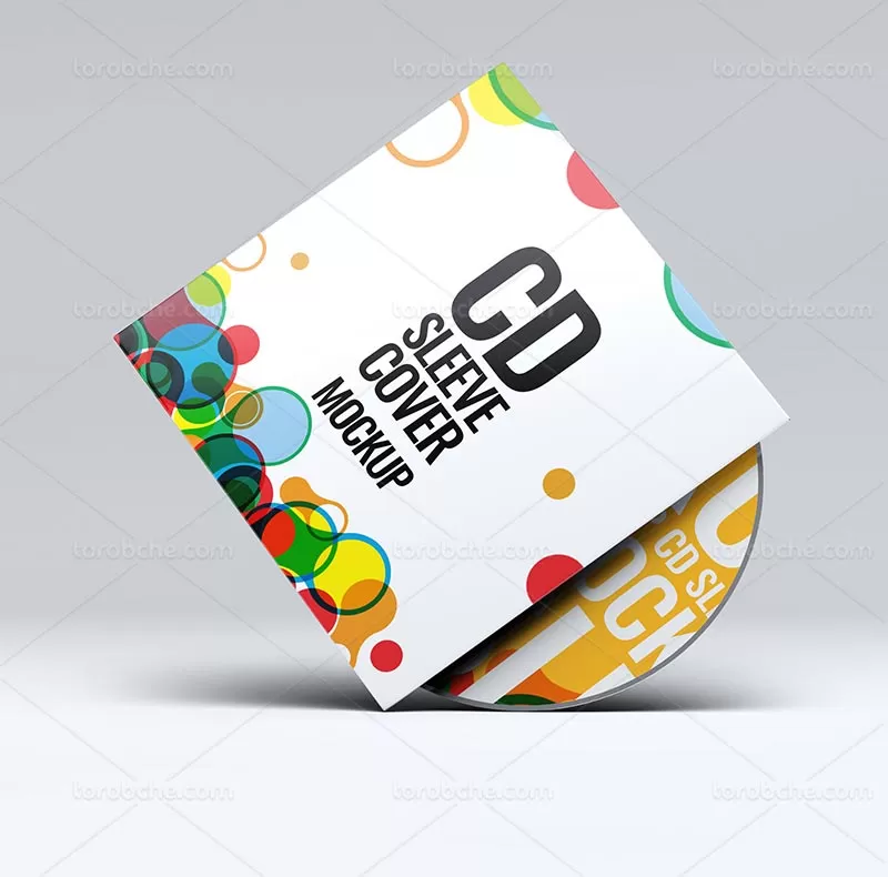 موکاپ کاور سی دی PSD