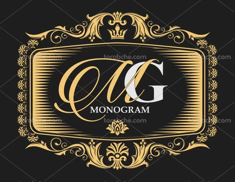 وکتور لوگوی مونوگرام MG رایگان | گرافیک با طعم تربچه