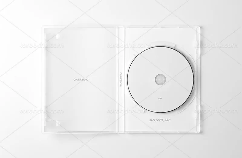 موکاپ لایه باز کاور CD
