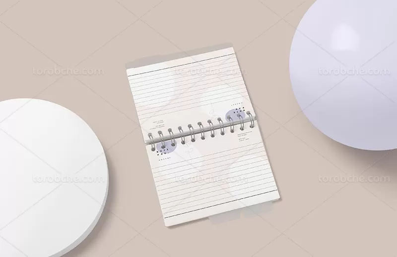 موکاپ لایه باز دفترچه با کیفیت